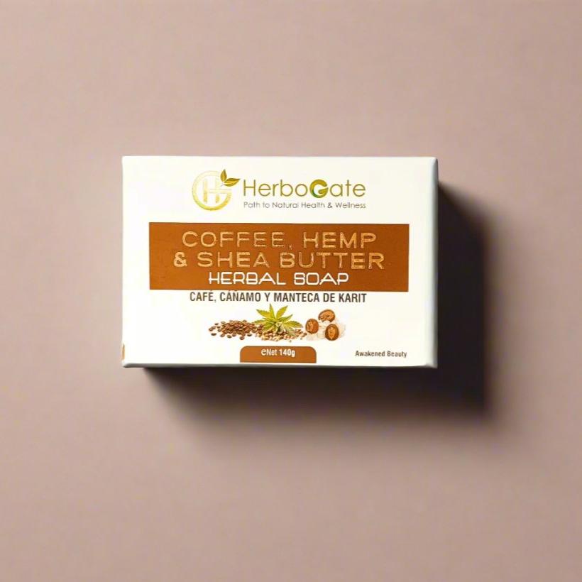 Coffee Hemp & Shea Butter Herbal Soap